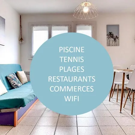 Charmant T2 Avec Wifi Parking Piscine Tennis Proche Plage Et Port *